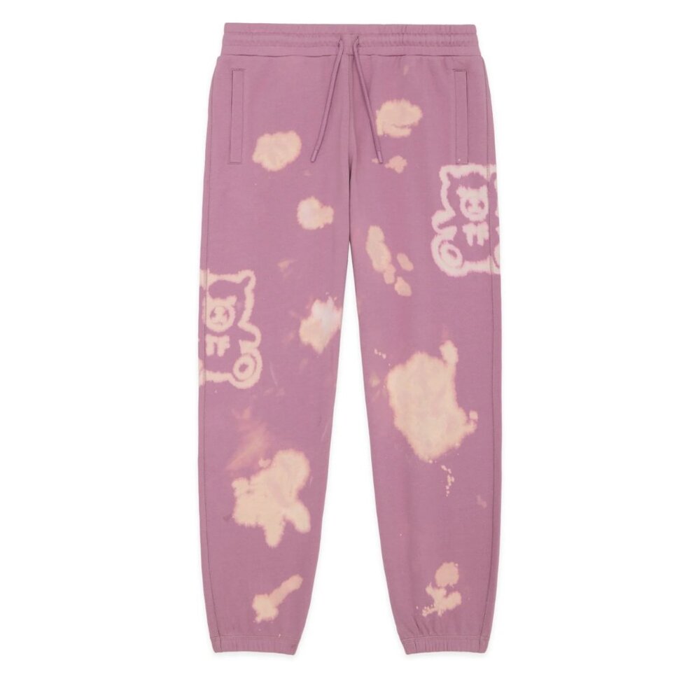 042 Teddy Fresh Bleach Graphic Sweatpants NWOT Size Small